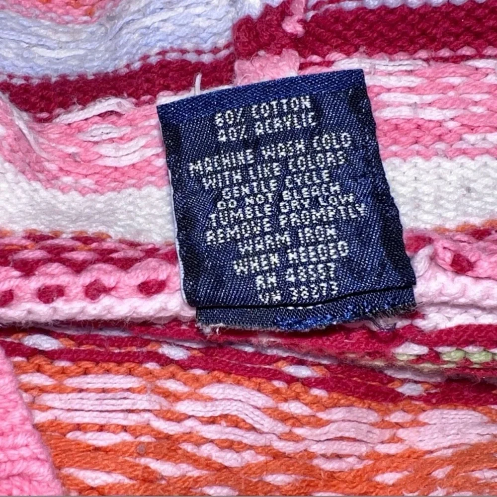 High Sierra Girls Vintage Après Ski Fair Isle Knit Hoodie Sweater Size XL - Picture 6 of 8